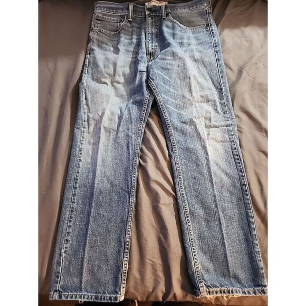 Levis 505 Jeans‎ Men W34 L30 Blue Straight Fit Zip Denim Pants